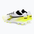 Ghete de fotbal Diadora Brasil Elite Tech GR LPX pentru bărbați, alb/negru/galben-fluo 3