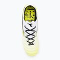 Ghete de fotbal Diadora Brasil Elite Tech GR LPX pentru bărbați, alb/negru/galben-fluo 6