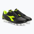 Bărbați Diadora Pichichi 6 MG14 negru/galben fi dd/alb ghete de fotbal alb/negru 4