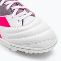 Ghete de fotbal pentru bărbați Diadora Brasil Elite Veloce GR TFR alb/roz fluo/albastru fluo 7