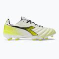 Ghete de fotbal Diadora Brasil Elite Tech GR ITA LPX pentru bărbați, alb/negru/galben-fluo 2