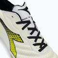 Ghete de fotbal Diadora Brasil Elite Tech GR ITA LPX pentru bărbați, alb/negru/galben-fluo 8