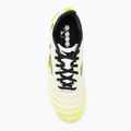 Ghete de fotbal pentru copii Diadora Brasil Elite GR LT LPU Y alb/negru/galben-fluo 6