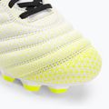 Ghete de fotbal pentru copii Diadora Brasil Elite GR LT LPU Y alb/negru/galben-fluo 7