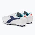 Cizme de fotbal pentru copii Diadora Brasil 2 R LPU JR alb/marin 3