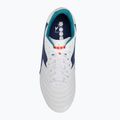 Cizme de fotbal pentru copii Diadora Brasil 2 R LPU JR alb/marin 6