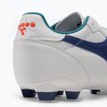Cizme de fotbal pentru copii Diadora Brasil 2 R LPU JR alb/marin 9
