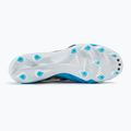 Ghete de fotbal pentru bărbați Diadora Brasil Elite Veloce GR ITA LPX albastru fluo/alb/portocaliu 4