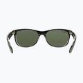 Ochelari de soare Ray-Ban New Wayfarer Classic matte black transparent/green g-15 5