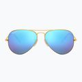 Ochelari de soare Ray-Ban Aviator Classic matt gold/blue polarized 2