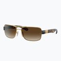 Ochelari de soare Ray-Ban RB3522 arista gold/brown 4