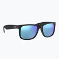 Ochelari de soare Ray-Ban Justin Classic matt black gum/blue mirror