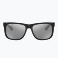 Ochelari de soare Ray-Ban Justin Classic matt black/silver grey mirror 2