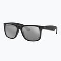Ochelari de soare Ray-Ban Justin Classic matt black/silver grey mirror 4