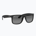 Ochelari de soare Ray-Ban Justin Classic matt black gum/dark grey