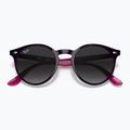 Ochelari de soare pentru copii Ray-Ban RB9064S polished violet/grey gradient 3