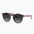 Ochelari de soare pentru copii Ray-Ban RB9064S polished violet/grey gradient 4