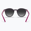 Ochelari de soare pentru copii Ray-Ban RB9064S polished violet/grey gradient 5
