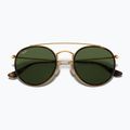 Ochelari de soare Ray-Ban Round Double Bridge arista gold/green g-15 3