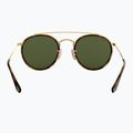 Ochelari de soare Ray-Ban Round Double Bridge arista gold/green g-15 5