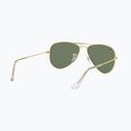 Ochelari de soare pentru copii Ray-Ban Aviator arista gold/dark green 6