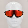 Ochelari de ciclism 100% Speedtrap soft tact negru/roșu cu oglindă multistrat 60012-00004 11