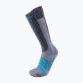 Șosete de schi pentru femei UYN Ski Comfort Fit grey/turquoise 4