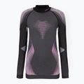 Hanorac termic pentru femei UYN Evolutyon UW Shirt Turtle Neck anthracite melange/raspberry/purple