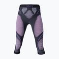 Pantaloni termoactivi pentru femei UYN Evolutyon UW Medium anthracite melange/raspberry/purple 5
