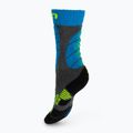 Șosete de schi pentru copii UYN Ski Junior medium grey melange/turquoise 2
