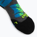 Șosete de schi pentru copii UYN Ski Junior medium grey melange/turquoise 4