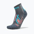 Șosete pentru femei UYN Trekking Approach Low Cut grey/turquoise