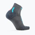 Șosete pentru femei UYN Trekking Approach Low Cut grey/turquoise 2