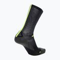 Șosete de ciclism pentru bărbați UYN Aero black/lime 2