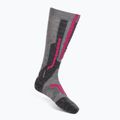 Șosete de schi pentru femei UYN Ski Merino light grey/pink