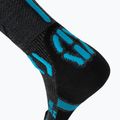 Șosete de schi pentru bărbați UYN Ski One Merino anthracite/turquoise 5