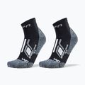 Șosete pentru bărbați UYN Trekking Approach Low Cut 2 pack black/grey