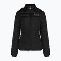 Geacă pentru femei EA7 Emporio Armani Train Core Lady Eco Down Hoodie black/logo light gold