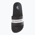 Papuci pentru bărbați U.S. Polo Assn. SKYE002 black/white 2