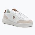 Încălțăminte pentru bărbați U.S. Polo Assn. CODY003B white/light brown