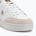 Încălțăminte pentru bărbați U.S. Polo Assn. CODY003B white/light brown 7