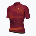 Tricou de ciclism pentru bărbați Alé Connect bordeaux 7