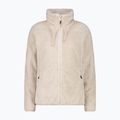 Bluză fleece pentru femei CMP 36P2506 bianco gesso/kaky