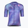 Tricou de ciclism pentru femei Castelli Cosmic Vortex multicolor ultraviolet rose