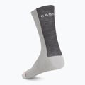 Șosete pentru bărbați Castelli Castelli Logo 18 Merino Sock silver gray/dark gray 2