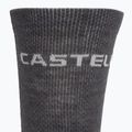Șosete pentru bărbați Castelli Castelli Logo 18 Merino Sock silver gray/dark gray 3
