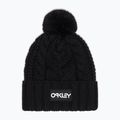 Căciulă de iarnă Oakley Harper Pom Beanie black/white logo