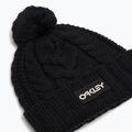 Căciulă de iarnă Oakley Harper Pom Beanie black/white logo 2