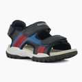 Sandale pentru juniori Geox Borealis ocean blue/red 8