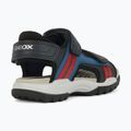 Sandale pentru juniori Geox Borealis ocean blue/red 11